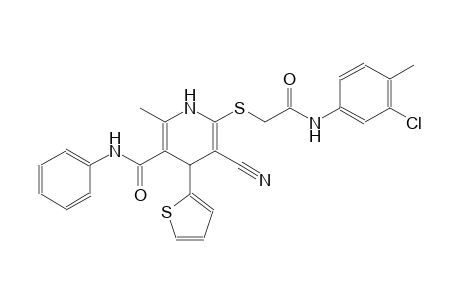 3-pyridinecarboxamide, 6-[[2-[(3-chloro-4-methylphenyl)amino]-2-oxoethyl]thio]-5-cyano-1,4-dihydro-2-methyl-N-phenyl-4-(2-thienyl)-