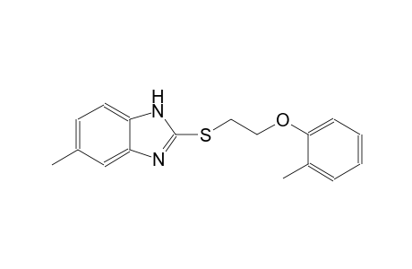 1H-benzimidazole, 5-methyl-2-[[2-(2-methylphenoxy)ethyl]thio]-