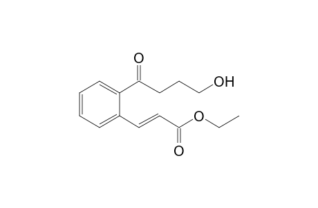 1-(2-(Ethoxycarbonyl)ethenyl)-2-(4-hydroxy-1-oxobutyl)benzene