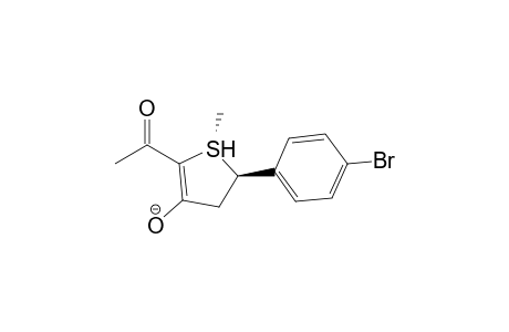 (1R,5R)-2-Acetyl-5-(4-bromo-phenyl)-1-methyl-4,5-dihydro-1H-1lambda*4*-thiophen-3-ol anion