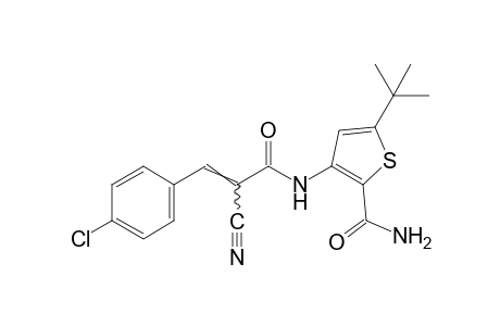 5-tert-Butyl-3-(p-chloro-α-cyanocinnamamido)-2-thiophenecarboxamide