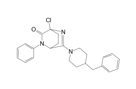 6-(4-Benzylpiperidin-1-yl)-4-chloro-2-phenyl-2,5-diazabicyclo[2.2.2]oct-5-en-3-one