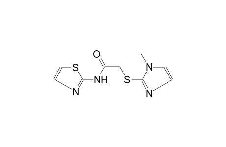 2-[(1-methyl-1H-imidazol-2-yl)sulfanyl]-N-(1,3-thiazol-2-yl)acetamide