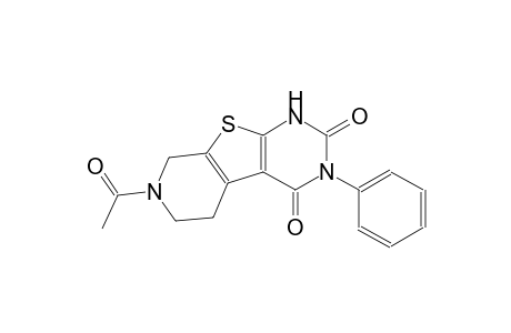 pyrido[4',3':4,5]thieno[2,3-d]pyrimidine-2,4(1H,3H)-dione, 7-acetyl-5,6,7,8-tetrahydro-3-phenyl-