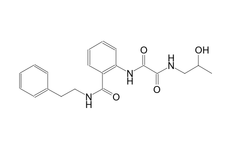 ethanediamide, N~1~-(2-hydroxypropyl)-N~2~-[2-[[(2-phenylethyl)amino]carbonyl]phenyl]-