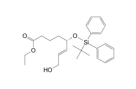(E,5S)-5-[tert-butyl(diphenyl)silyl]oxy-8-hydroxy-6-octenoic acid ethyl ester