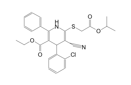 ethyl 4-(2-chlorophenyl)-5-cyano-6-[(2-isopropoxy-2-oxoethyl)sulfanyl]-2-phenyl-1,4-dihydro-3-pyridinecarboxylate