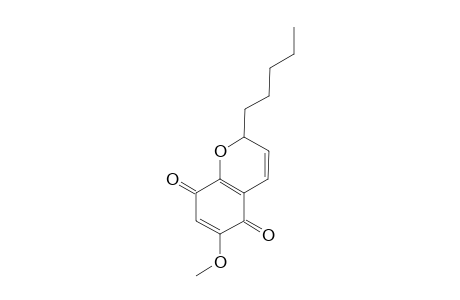 6-Methoxy-2-pentyl-2H-1-benzopyran-5,8-quinone