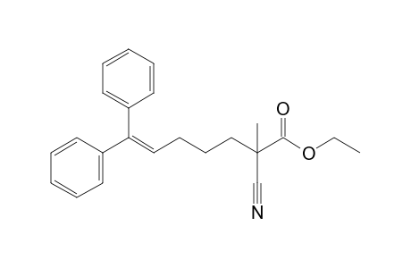 Ethyl 2-cyano-2-methyl-7,7-diphenyl-6-heptenoate