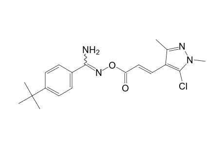 trans-p-tert-butyl-O-[3-(5-chloro-1,3-dimethylpyrazol-4-yl)acryloyl]benzamidoxime