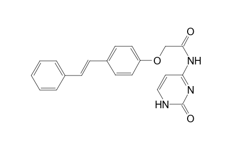 (E)-N-(2-oxo-1,2-dihydropyrimidin-4-yl)-2-(4-styrylphenoxy)acetamide