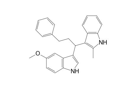 5-methoxy-3-(1-(2-methyl-1H-indol-3-yl)-3-phenylpropyl)-1H-indole