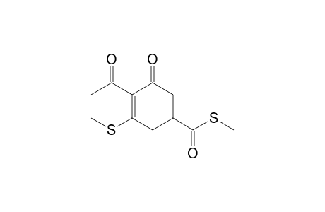 3-Cyclohexene-1-carbothioic acid, 4-acetyl-3-(methylthio)-5-oxo-,S-methyl ester