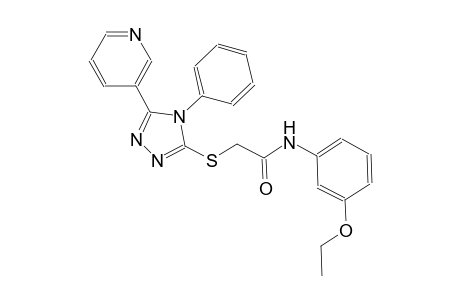 N-(3-ethoxyphenyl)-2-{[4-phenyl-5-(3-pyridinyl)-4H-1,2,4-triazol-3-yl]sulfanyl}acetamide
