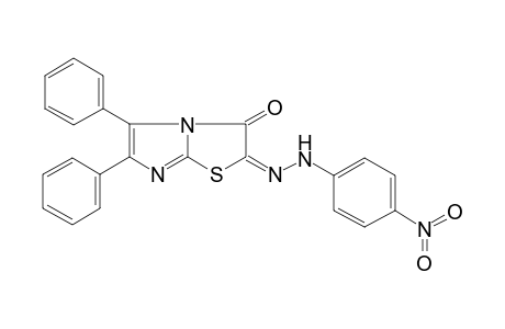 (2E)-2-[(4-nitrophenyl)hydrazinylidene]-5,6-diphenyl-3-imidazo[2,1-b]thiazolone