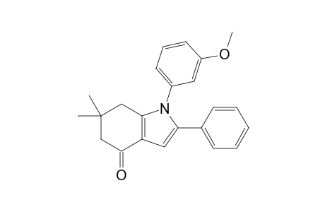 1-M-METHOXYPHENYL-2-PHENYL-6,6-DIMETHYL-4-OXO-4,5,6,7-TETRAHYDROINDOL