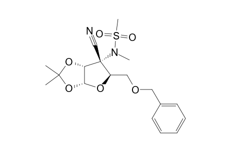 3-AMINO-5-O-BENZYL-3-C-CYANO-3-DEOXY-1,2-O-ISOPROPYLIDENE-3-N-METHANESULFONYL-3-N-METHYL-ALPHA-D-RIBOFURANOSE