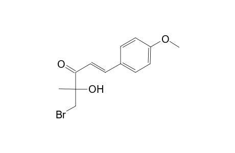 5-Bromo-4-hydroxy-1-(4-methoxy-phenyl)-4-methyl-pent-1-en-3-one