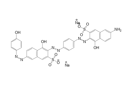 2-Naphthalenesulfonic acid, 7-amino-4-hydroxy-3-[[4-[[1-hydroxy-6-[(4-hydroxyphenyl)azo]-3-sulfo-2-naphthalenyl]azo]phenyl]azo]-, disodium salt