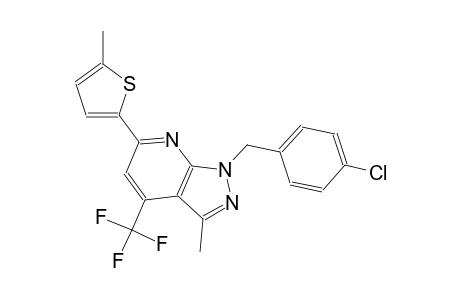 1H-pyrazolo[3,4-b]pyridine, 1-[(4-chlorophenyl)methyl]-3-methyl-6-(5-methyl-2-thienyl)-4-(trifluoromethyl)-