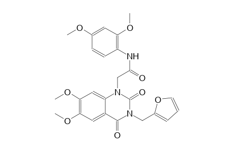 N-(2,4-dimethoxyphenyl)-2-(3-(2-furylmethyl)-6,7-dimethoxy-2,4-dioxo-3,4-dihydro-1(2H)-quinazolinyl)acetamide