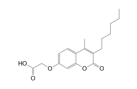 acetic acid, [(3-hexyl-4-methyl-2-oxo-2H-1-benzopyran-7-yl)oxy]-