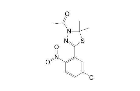 3-METHYLCARBONYL-5-(2-NITRO-5-CHLOROPHENYL)-2,2-DIMETHYL-2,3-DIHYDRO-1,3,4-THIADIAZOLE