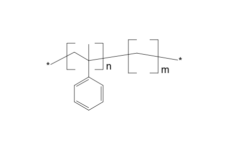 Poly-alpha-methylstyrene-poly-methylene block copolymer