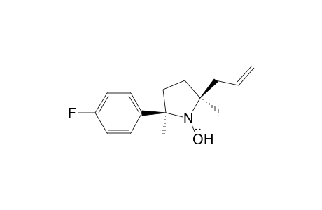 1-Pyrrolidinyloxy, 2-(4-fluorophenyl)-2,5-dimethyl-5-(2-propenyl)-, trans-