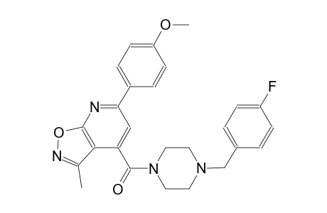 isoxazolo[5,4-b]pyridine, 4-[[4-[(4-fluorophenyl)methyl]-1-piperazinyl]carbonyl]-6-(4-methoxyphenyl)-3-methyl-