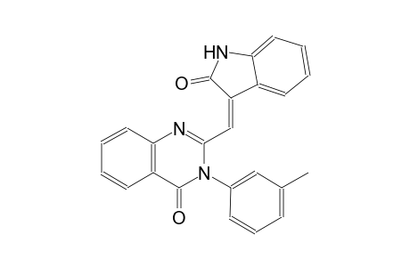 3-(3-methylphenyl)-2-[(Z)-(2-oxo-1,2-dihydro-3H-indol-3-ylidene)methyl]-4(3H)-quinazolinone