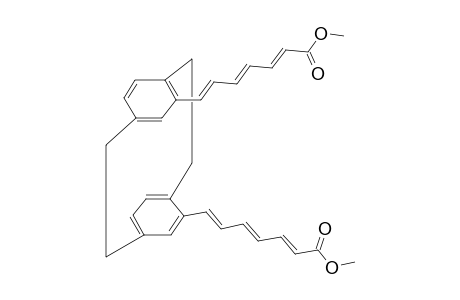 4,15-BIS-[(1E,3E,5E)-6-(METHOXYCARBONYL)-HEXA-1,3,5-TRIENYL-[2.2]-PARACYCLOPHANE