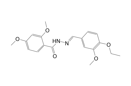 N'-[(E)-(4-ethoxy-3-methoxyphenyl)methylidene]-2,4-dimethoxybenzohydrazide