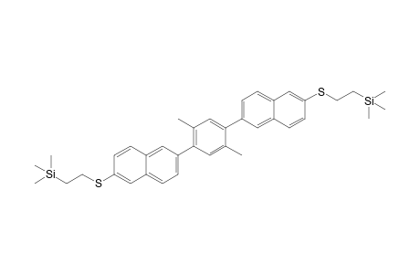2,5-Bis{6-[2-(trimethylsilyl)ethylthio]naphthalen-2-yl}-p-xylene