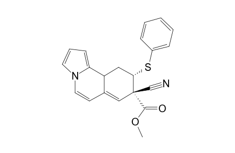 8.beta.-cyano-8.alpha.-methoxycarbonyl-9.alpha.-phenylthio-8,9,10,10a-tetrahydroisoquinolino[1,2-a]pyrrole