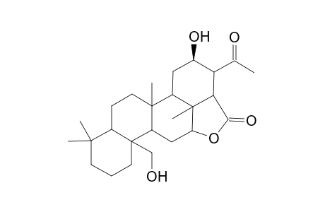 D(17a)-Homopregnane-17a-carboxylic acid, 12,16,19-trihydroxy-4,4,8-trimethyl-20-oxo-, .gamma.-lactone, (5.alpha.,12.beta.,16.beta.,17.alpha.,17a.beta.)-