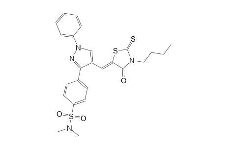 benzenesulfonamide, 4-[4-[(Z)-(3-butyl-4-oxo-2-thioxo-5-thiazolidinylidene)methyl]-1-phenyl-1H-pyrazol-3-yl]-N,N-dimethyl-