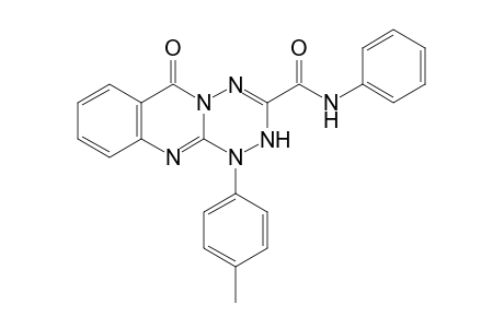 1-(4'-Methylphenyl)-3-(anilinocarbonyl)-6H-[1,2,4,5]tetrazino[3,2-b]quinazolin-6-one