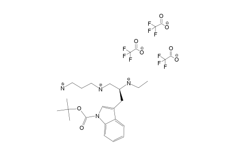 (4R)-[(N-TERT.-BUTOXYCARBONYL)-3-METHYLINDOLYL]-9-AMINO-3,6-DIAZANONANE-TRIS-(TRIFLUOROACETATIC-ACID)-SALT