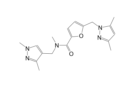 N-[(1,3-dimethyl-1H-pyrazol-4-yl)methyl]-5-[(3,5-dimethyl-1H-pyrazol-1-yl)methyl]-N-methyl-2-furamide