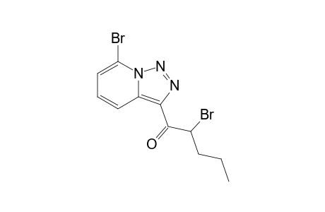 2-Bromanyl-1-(7-bromanyl-[1,2,3]triazolo[1,5-a]pyridin-3-yl)pentan-1-one