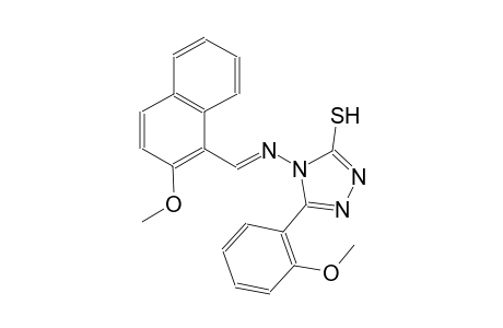 4-{[(E)-(2-methoxy-1-naphthyl)methylidene]amino}-5-(2-methoxyphenyl)-4H-1,2,4-triazole-3-thiol