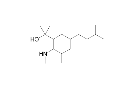 2-(5-isoamyl-3-methyl-2-(methylamino)cyclohexyl)propan-2-ol