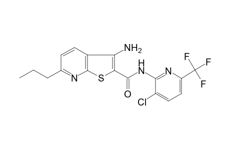 3-Amino-N-[3-chloro-6-(trifluoromethyl)-2-pyridinyl]-6-propyl-2-thieno[2,3-b]pyridinecarboxamide
