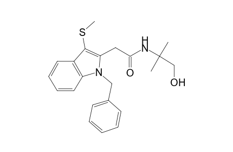 2-(1-benzyl-3-methylsulfanyl-indol-2-yl)-N-(2-hydroxy-1,1-dimethyl-ethyl)acetamide