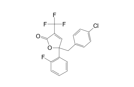 5-(4-CHLOROBENZYL)-5-(2-FLUOROPHENYL)-3-TRIFLUOROMETHYL-2(5H)-FURANONE