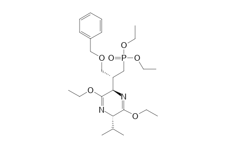 (2R,5S,1'R)-3,6-DIETHOXY-2-[2-(DIETHOXYPHOSPHORYL)-1-(BENZYLOXYMETHYL)-ETHYL]-2,5-DIHYDRO-5-ISOPROPYLPYRAZINE