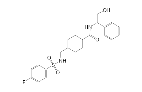cyclohexanecarboxamide, 4-[[[(4-fluorophenyl)sulfonyl]amino]methyl]-N-[(1S)-2-hydroxy-1-phenylethyl]-