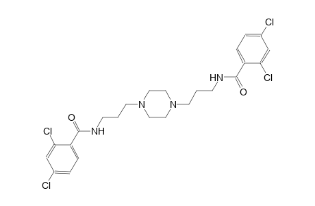 2,4-dichloro-N-[3-(4-{3-[(2,4-dichlorobenzoyl)amino]propyl}-1-piperazinyl)propyl]benzamide