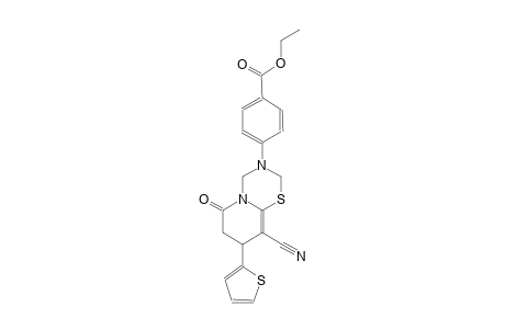 benzoic acid, 4-(9-cyano-7,8-dihydro-6-oxo-8-(2-thienyl)-2H,6H-pyrido[2,1-b][1,3,5]thiadiazin-3(4H)-yl)-, ethyl ester